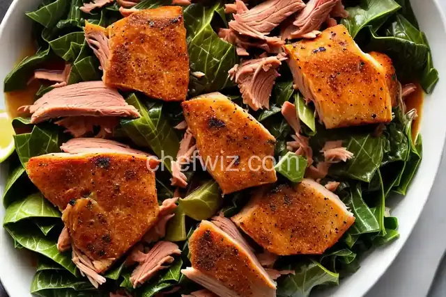 Collard Greens with Smoked Turkey Leg