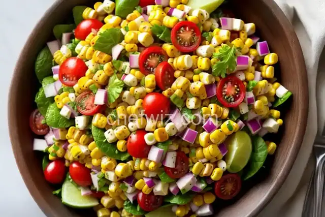 Colorful Roasted Corn Salad