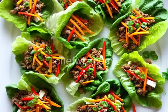 Colorful Veggie Lettuce Wraps