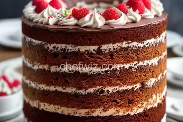 Confetti Cake With Chocolate Frosting