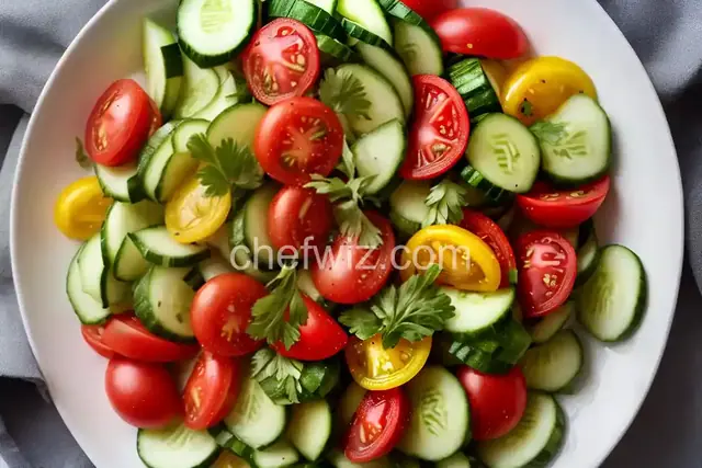 Cool Summer Cucumber and Tomato Toss