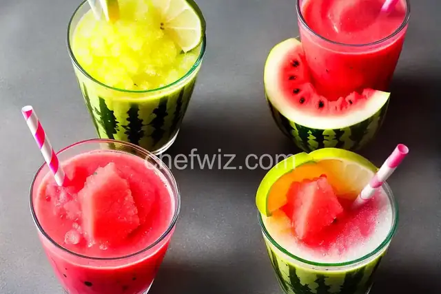 Cool Watermelon Slushes