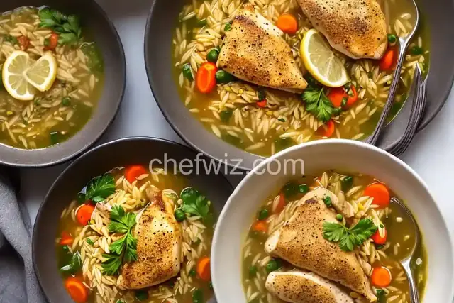 Copycat Lemon Chicken Orzo Soup