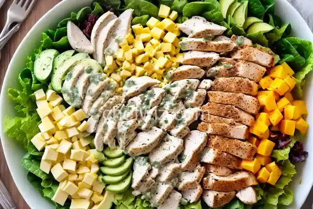 Copycat Panera Green Goddess Cobb Salad With Chicken