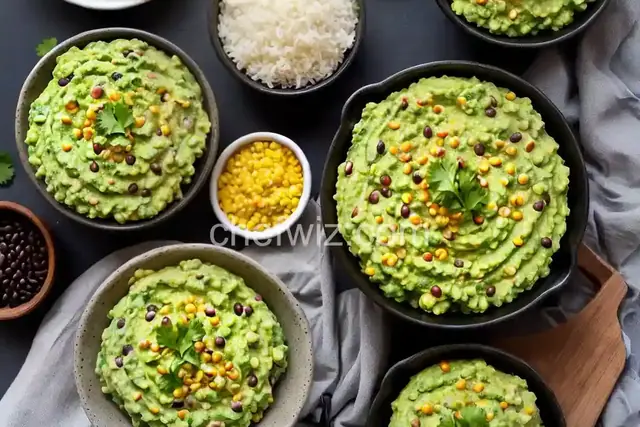 Corn and Black Bean Guacamole