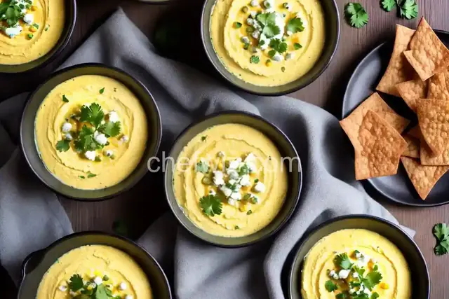 Corn and Goat Cheese Queso