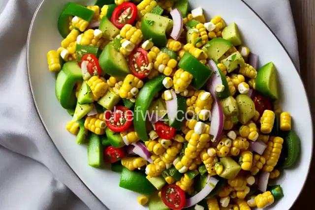 Corn and Green Pepper Salad