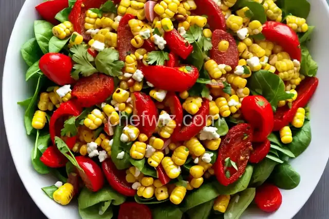 Corn and Roasted Red Pepper Salad