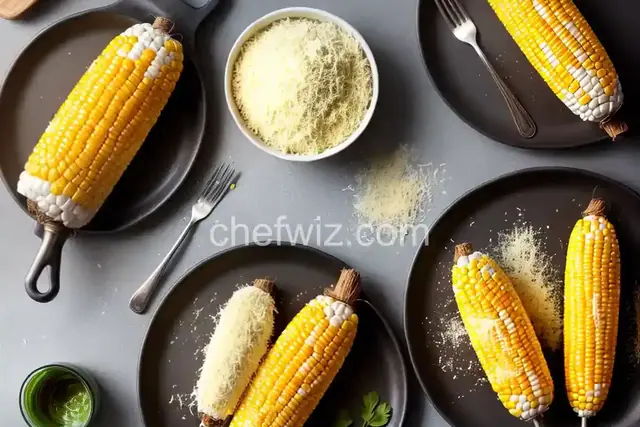 Corn on the Cob with Parmesan Cheese