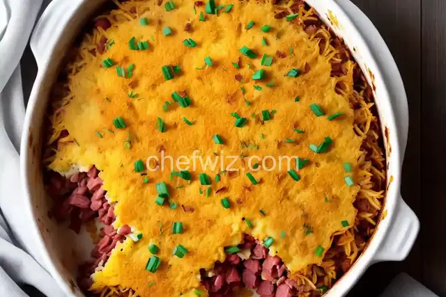 Corned Beef Hash Brown Casserole