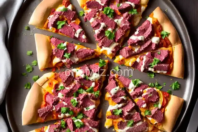 Corned-Beef-and-Cabbage Pizza