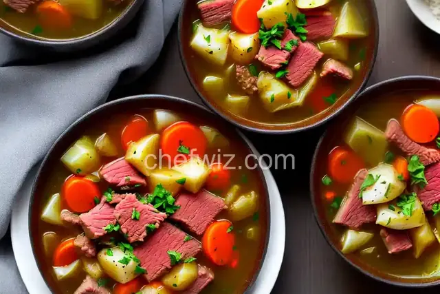 Corned Beef and Cabbage Soup