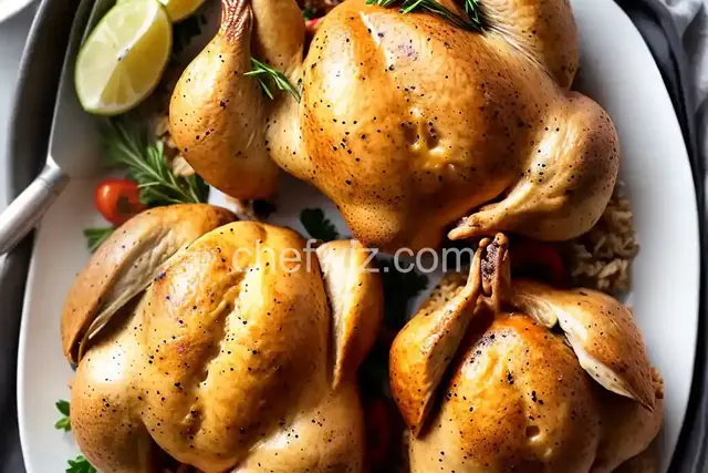 Cornish Game Hens with Rice Stuffing