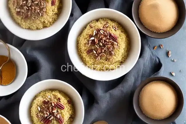 Couscous Pudding with Caramelized Pecans
