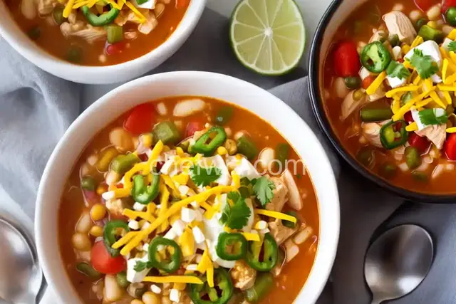 Cozy and Quick White Chicken Chili