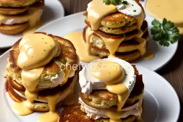 Crab Cake Benedict with Old Bay Hollandaise on Johnnycakes