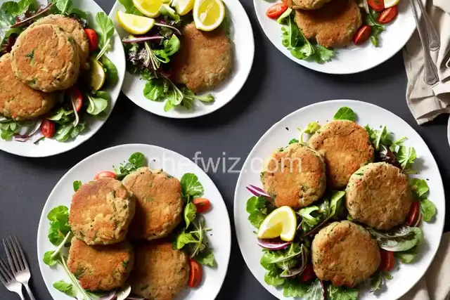Crab Cakes with Herb Salad