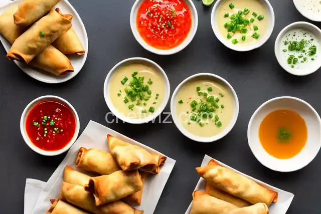 Crab-Filled Egg Rolls With Ginger-Lime Dipping Sauce