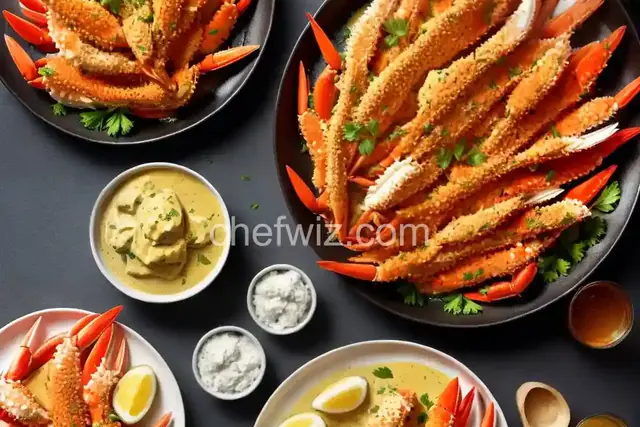 Crab Legs with Garlic Butter Sauce