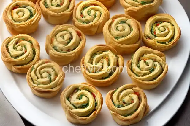 Crab Puff Pastry Pinwheels