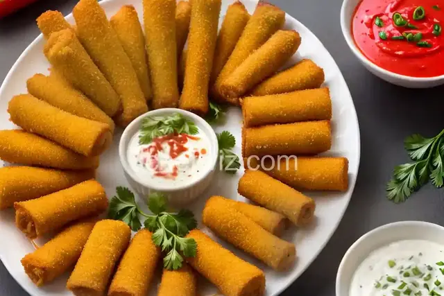 Crab Rangoon Mozzarella Sticks