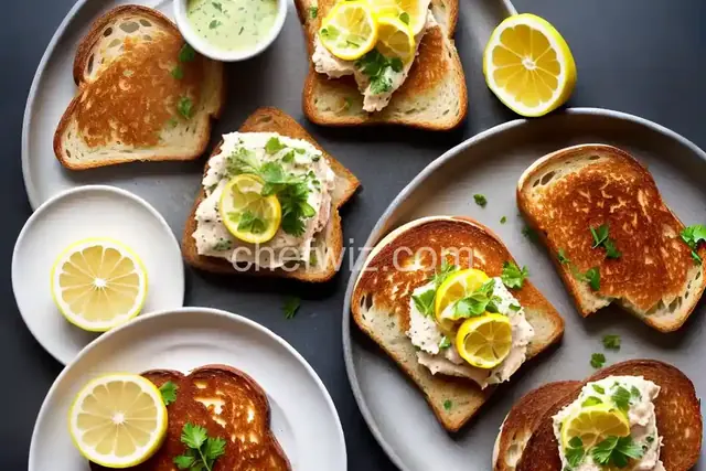 Crab Toast with Lemon Aioli