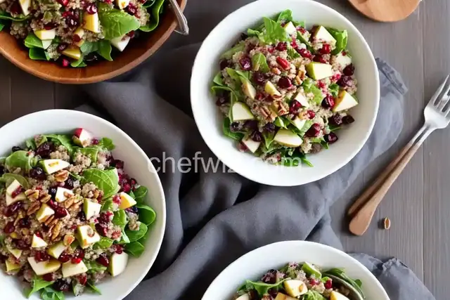 Cranberry Apple Pecan Quinoa Salad