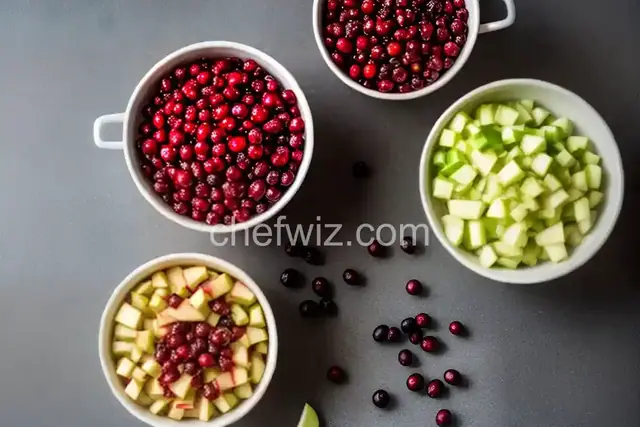 Cranberry, Apple, and Fresh Ginger Chutney