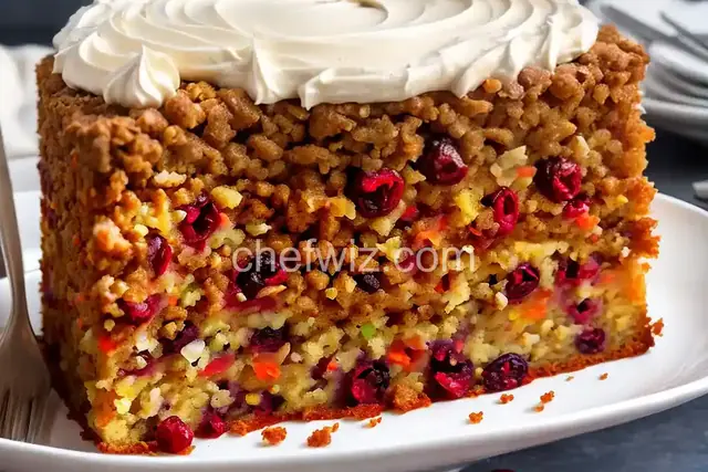 Cranberry Carrot Cake