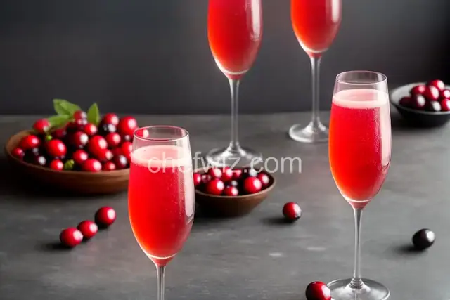Cranberry Mimosas