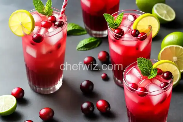 Cranberry Mojitos