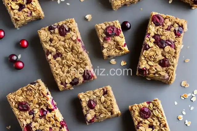 Cranberry Nut Oatmeal Granola Bars