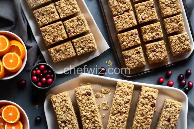 Cranberry Orange Granola Bars