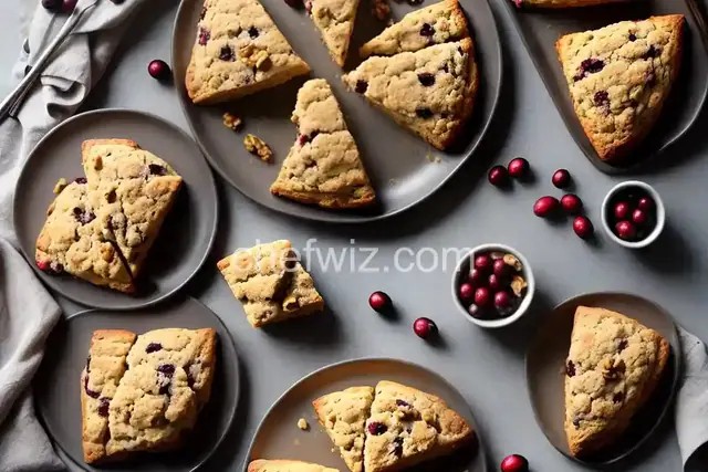 Cranberry-Orange Scones with Walnuts