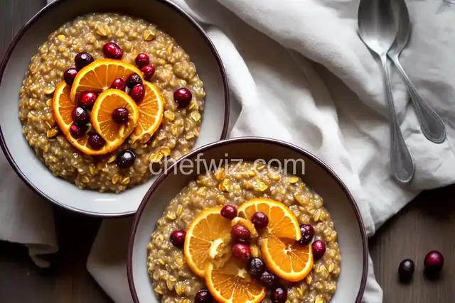 Cranberry Orange Steel Cut Oats