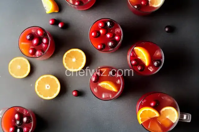 Cranberry Orange Whiskey Sour
