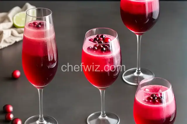 Cranberry-Pomegranate Mimosa