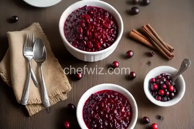 Cranberry Sauce with Port and Cinnamon