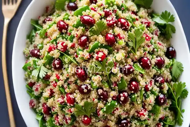 Cranberry and Cilantro Quinoa Salad