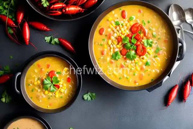 Crawfish and Corn Soup