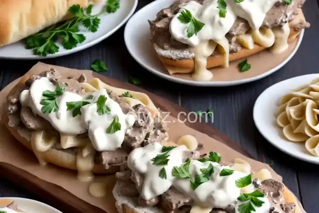 Cream Cheese Steak Stroganoff