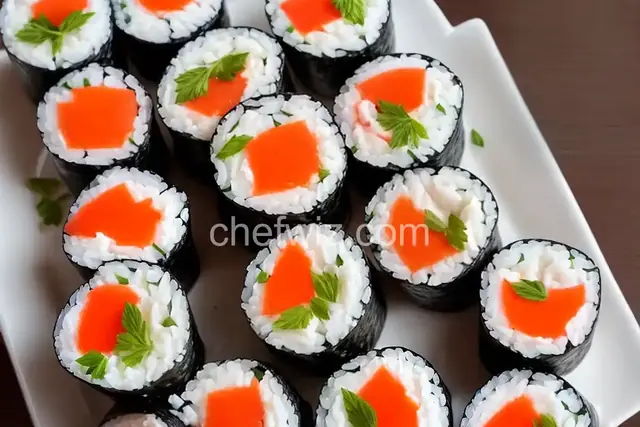 Cream Cheese and Crab Sushi Rolls