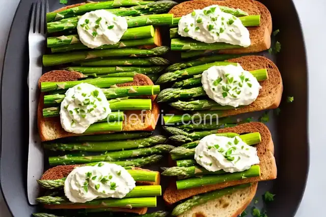 Creamed Asparagus on Toast