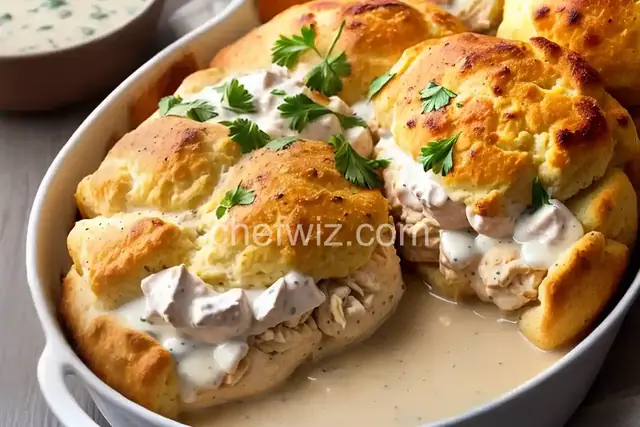 Creamed Chicken for Biscuits