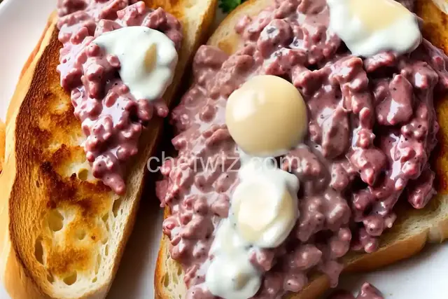 Creamed Chipped Beef on Toast