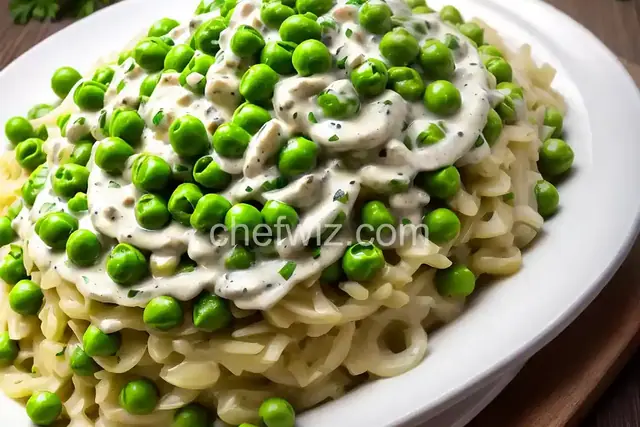 Creamed Onions and Peas