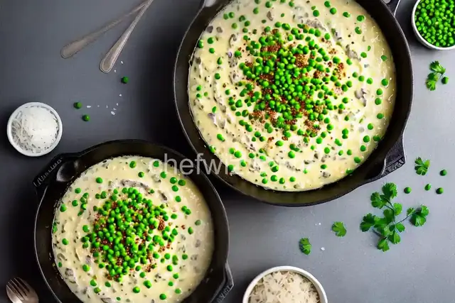 Creamed Peas and Onions