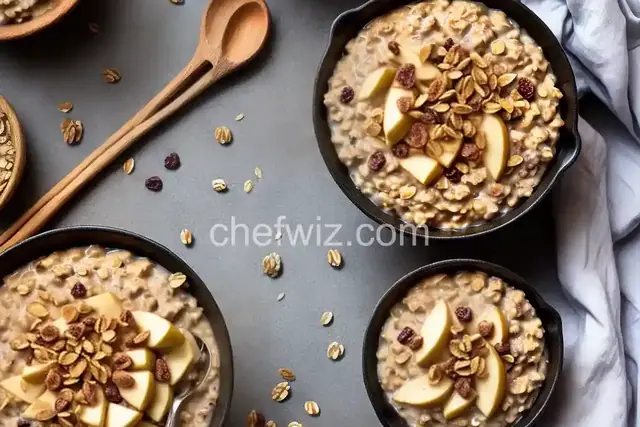 Creamy Apple Cinnamon Raisin Oatmeal