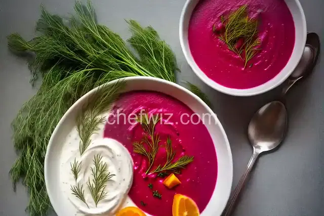 Creamy Beet With Dill Soup