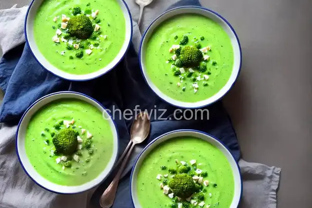 Creamy Broccoli Soup (Frozen Broccoli)